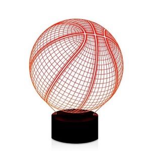 Basketball Optical Illusion Desk Lamp Night Light